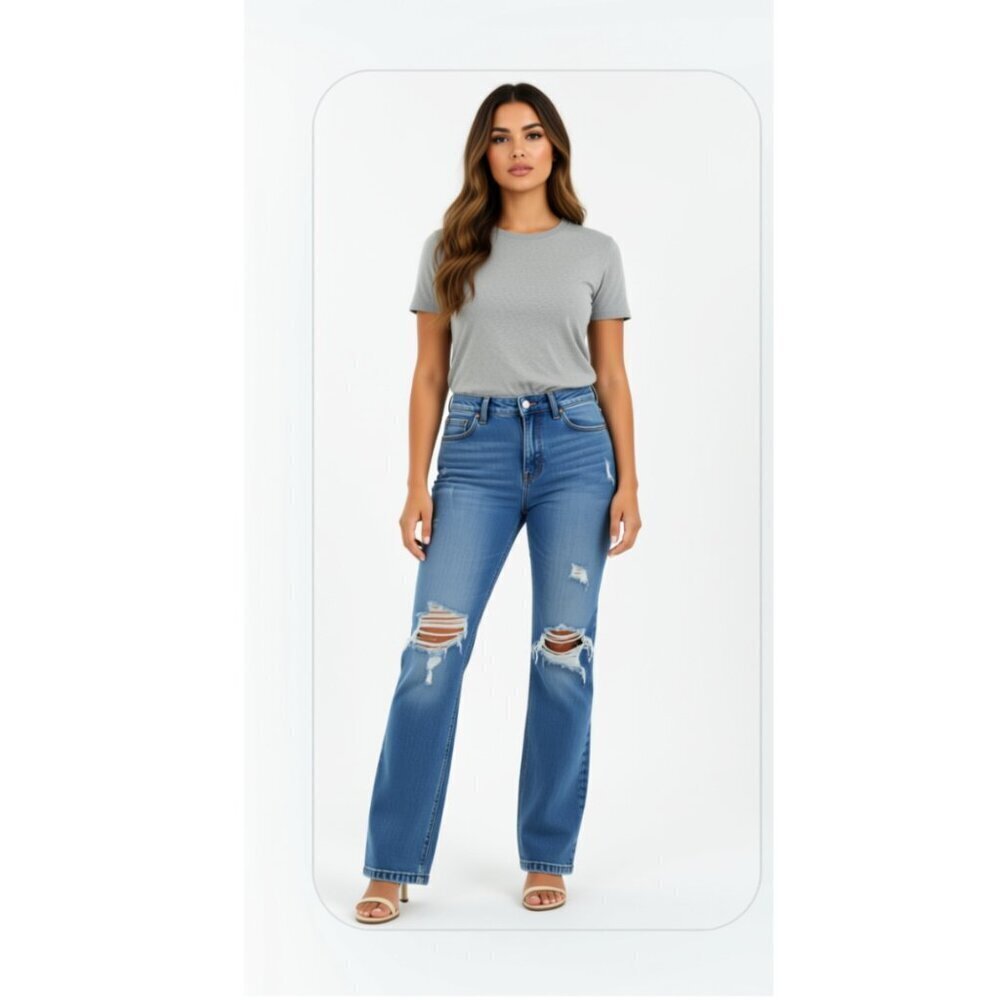 Women's Sound Style NY distressed Jeans Size 10!